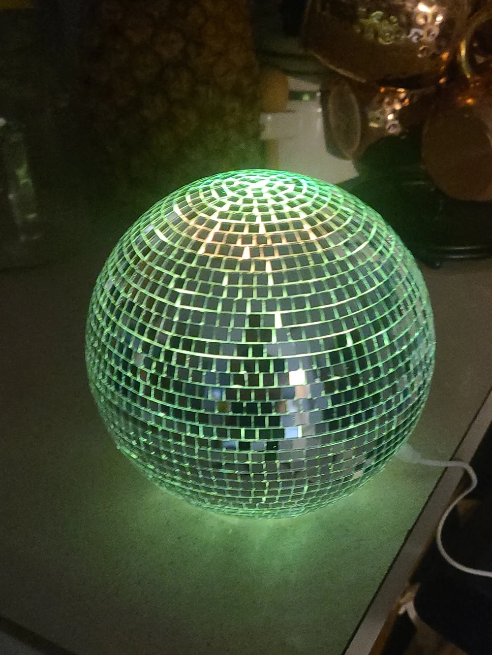 Table Top Mosaic Disco Ball Party Light - Decorative LED Color Changing Sphere